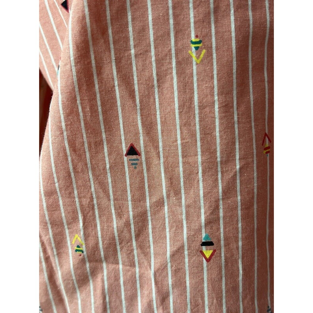 Gap Boyfriend Popover Shirt With Multi Color Arrows Print Size S Small - Picture 4 of 13